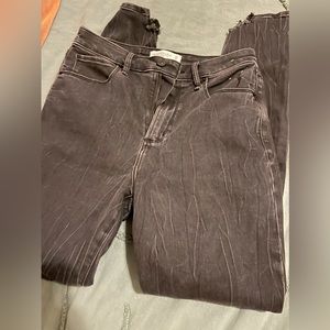 ABERCROMBIE | distress washed high rise skinny jeans